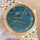 AAA replica TW factory Omega De Ville turquoise dial two-tone stainless steel bracelet (5)_th.jpg